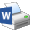 Print To Word 2.3.0.19 - Drucken Sie in einer Microsoft Word-Dokumentdatei. Print To Word 2.3.0.19 32x32 pixels icon
