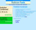 Frobisher Condensed Font Type1 Screenshot 0