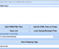Strip HTML Tags From Multiple Files Software Screenshot 0
