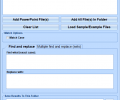 MS PowerPoint Find and Replace In Multiple Presentations Software Screenshot 0