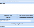 MS Word Export To Multiple Text Files Software Screenshot 0