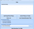MS PowerPoint Export To Multiple HTML Files Software Screenshot 0