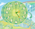 Dragon-fly Clock ScreenSaver Screenshot 0