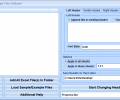 Excel Add Headers and Footers To Multiple Files Software Screenshot 0