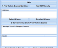 Outlook Extract Email Addresses Software Screenshot 0
