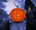 Keep Out Halloween Edition 3D Screen Saver Screenshot 0