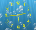 Underwater Clock Bubbles Screensaver Screenshot 0