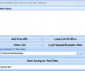 Save Multiple Web Sites As Text Files Software Screenshot 0