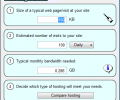 Web Hosting Bandwidth Calculator Screenshot 0