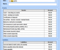 Excel Personal Financial Statement Template Software Screenshot 0
