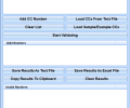 Validate Multiple Credit Card Numbers Software Screenshot 0