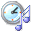 Round Clock 5.0 - Atomic Alarm Clock - digital oder rund. Round Clock 5.0 32x32 pixels icon